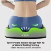 Gối đệm NS Memory Foam Coccyx có xương đòn, thiết kế cong ô tô, ghế văn phòng, giảm áp lực, hỗ trợ thắt lưng