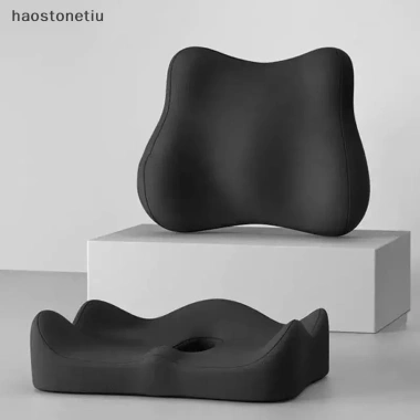 Gối đệm NS Memory Foam Coccyx có xương đòn, thiết kế cong ô tô, ghế văn phòng, giảm áp lực, hỗ trợ thắt lưng 9