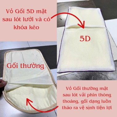 Gối Điều Hòa 30x50cm Cho Bé Đi Học – Thoáng Khí, Thấm Hút Mồ Hôi, Giá 52.000₫ 2