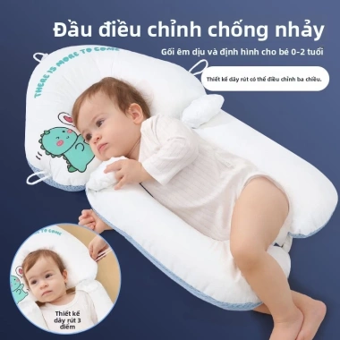 Gối định hình bé chữ U chống lệch đầu, giảm áp lực, hỗ trợ ngủ - 154.486 VND