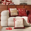 Gối Đỏ Lễ Hội Trung Hoa - Trang Trí Cưới, Khách, Sofa, Đệm Lưng, Tháo Rời & Giặt Được