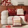 Gối Đỏ Lễ Hội Trung Hoa - Trang Trí Cưới, Khách, Sofa, Đệm Lưng, Tháo Rời & Giặt Được 2