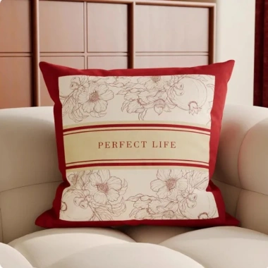 Gối Đỏ Lễ Hội Trung Hoa - Trang Trí Cưới, Khách, Sofa, Đệm Lưng, Tháo Rời & Giặt Được 6