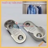 Gối Đỡ Thanh Treo Tủ Quần Áo Bas Đỡ Pass Đa Năng VINACHI - Không Gỉ Mạ NIKEN