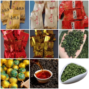 Gói dùng thử 1 gói trà Trung Hoa: phổ nhĩ quýt, hồng trà, thiết quan âm, ô long - Giá ưu đãi 7.500đ
