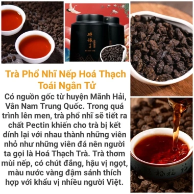 Gói dùng thử 1 gói trà Trung Hoa: phổ nhĩ quýt, hồng trà, thiết quan âm, ô long - Giá ưu đãi 7.500đ
