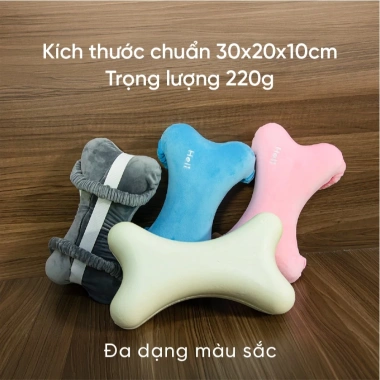 Gối Foam khúc xương Heli đa chức năng 30x20x10cm - Tựa đầu xe hơi, xe máy cho bé, giảm còn 159.000₫