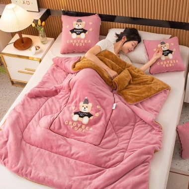 Gối gấp nhung san hô 2 trong 1 – Gối ngủ, chăn xe hơi, hỗ trợ lưng văn phòng, giảm đau, giá ưu đãi 418.527đ 4 Gối gấp nhung san hô 2 trong 1 – Gối ngủ, chăn xe hơi, hỗ trợ lưng văn phòng, giảm đau, giá ưu đãi 418.527đ 4