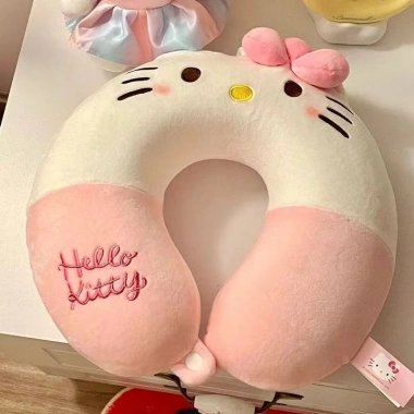 Gối Hình U Hello Kitty - Gối ngủ sang trọng, máy bay hoạt hình, thoải mái 111k