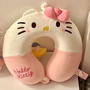 Gối Hình U Hello Kitty - Gối ngủ sang trọng, máy bay hoạt hình, thoải mái 111k