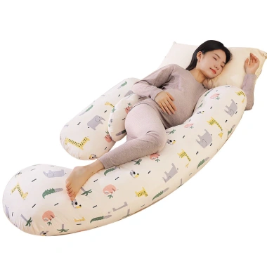 Gối hỗ trợ eo đa chức năng cho phụ nữ mang thai – gối ngủ bên hình chữ U, giảm đau lưng, thoải mái, giá 324.450đ