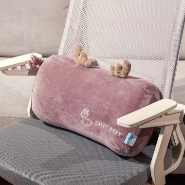Gối hỗ trợ thắt lưng Memory Foam - Đệm văn phòng ngồi dài, tựa lưng ghế dễ thương 217k