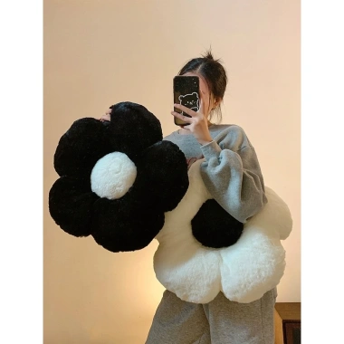 Gối hoa hình bông, gối lót ghế và tựa lưng 35/50cm, phòng ngủ - Giá chỉ 66.000đ