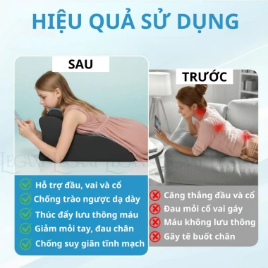 Gối kê chân chống suy giãn tĩnh mạch, tăng tuần hoàn máu, giảm phù nề - Chỉ 273.000 VND 8