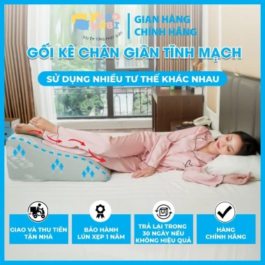 Gối kê chân Yorokobi hỗ trợ điều trị suy giãn tĩnh mạch - Giảm sưng, giảm đau, giá 717.000₫