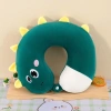 Gối kê cổ chữ U cao su non 1 màu cúc cài – giảm mỏi cổ, thoải mái văn phòng & du lịch 45k 6