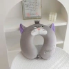 Gối kê cổ chữ U cao su non 1 màu cúc cài – giảm mỏi cổ, thoải mái văn phòng & du lịch 45k 9