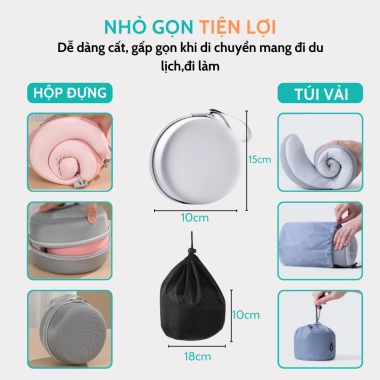 Gối Kê Cổ Chữ U Goodlife Care Cao Su Non Siêu Đàn Hồi - Giảm Đau Vai Gáy, Dành cho Người Lớn và Trẻ Em, Giá 181.000₫