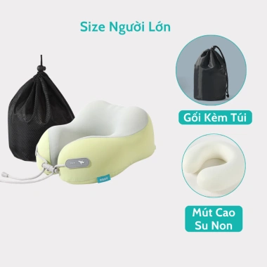 Gối Kê Cổ Chữ U Goodlife Care Cao Su Non Siêu Đàn Hồi - Giảm Đau Vai Gáy, Dành cho Người Lớn và Trẻ Em, Giá 181.000₫
