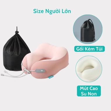 Gối Kê Cổ Chữ U Goodlife Care Cao Su Non Siêu Đàn Hồi - Giảm Đau Vai Gáy, Dành cho Người Lớn và Trẻ Em, Giá 181.000₫