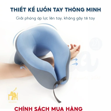 Gối kê cổ chữ U Hi-Sleep công thái - Đỡ cổ ngồi làm việc ngủ tàu xe 278.000₫ 8