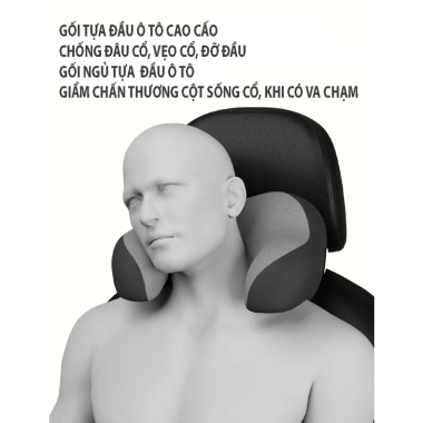 Gối Kê Cổ Hình Chữ U Mềm Mại, Thoáng Khí - Đỡ Cổ Xe Hơi, Ghế Văn Phòng, Giá 115k