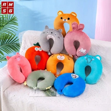Gối kê cổ hình thú cho nam nữ - Thư giãn khi đi tàu xe, ô tô, máy bay, ngủ trưa văn phòng, giá 56k