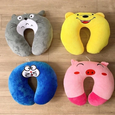 Gối kê cổ hình thú cho nam nữ - Thư giãn khi đi tàu xe, ô tô, máy bay, ngủ trưa văn phòng, giá 56k