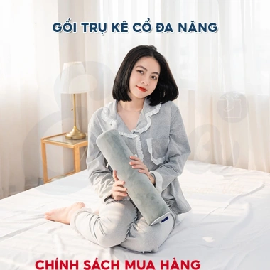 Gối kê cổ trụ đa năng Ema - Ruột cao su non cao cấp, hỗ trợ cổ, thắt lưng, chân - Giá ưu đãi 233.000₫