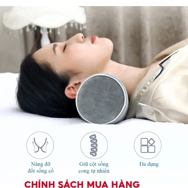 Gối kê cổ trụ đa năng Ema - Ruột cao su non cao cấp, hỗ trợ cổ, thắt lưng, chân - Giá ưu đãi 233.000₫
