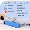 Gối Kê Cổ và Lưng Đa Năng Hình Tam Giác, Giảm Đau Lưng, Có Thể Giặt và Tháo Rời 2