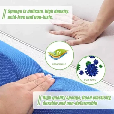 Gối Kê Cổ và Lưng Đa Năng Hình Tam Giác, Giảm Đau Lưng, Có Thể Giặt và Tháo Rời