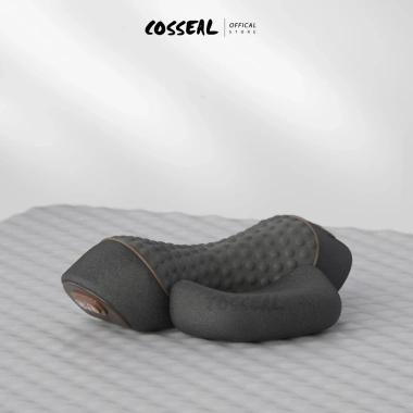 Gối Kê Đầu Cosseal Túi Khí Kéo Dãn Đốt Sống Cổ - Massage, Chườm Nóng Cao Su Non, Giảm giá 489.000₫