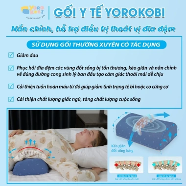 Gối kê lưng EPS Yorokobi nắn chỉnh thoát vị đĩa đệm L4-L5, hỗ trợ thoái hoá đốt sống - giảm giá 250.000₫ 6 Gối kê lưng EPS Yorokobi nắn chỉnh thoát vị đĩa đệm L4-L5, hỗ trợ thoái hoá đốt sống - giảm giá 250.000₫ 6