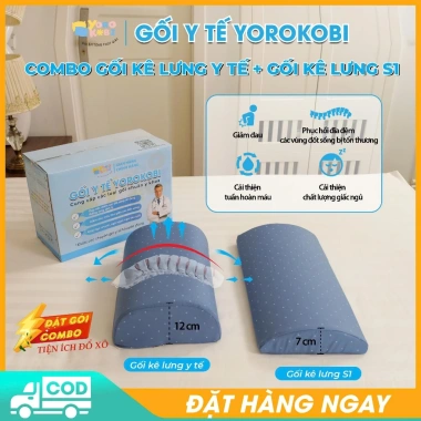 Gối kê lưng EPS Yorokobi nắn chỉnh thoát vị đĩa đệm L4-L5, hỗ trợ thoái hoá đốt sống - giảm giá 250.000₫ 9 Gối kê lưng EPS Yorokobi nắn chỉnh thoát vị đĩa đệm L4-L5, hỗ trợ thoái hoá đốt sống - giảm giá 250.000₫ 9