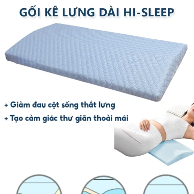 Gối kê thắt lưng HI‑SLEEP giảm đau, chống thoát vị đĩa đệm, hỗ trợ ngủ - 164.000₫