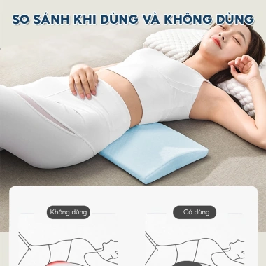 Gối kê thắt lưng HI‑SLEEP giảm đau, chống thoát vị đĩa đệm, hỗ trợ ngủ - 164.000₫