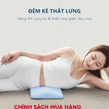 Gối kê thắt lưng HI‑SLEEP giảm đau, chống thoát vị đĩa đệm, hỗ trợ ngủ - 164.000₫