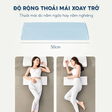Gối kê thắt lưng HI‑SLEEP giảm đau, chống thoát vị đĩa đệm, hỗ trợ ngủ - 164.000₫