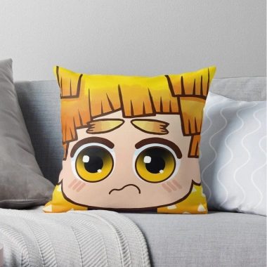 Gối Kimetsu no Yaiba Thanh Gươm Diệt Quỷ Mắt Long Lanh Chibi Dễ Thương, Vỏ, Ruột, 100.000₫