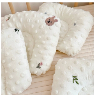 Gối lõm chữ U bông hạt đậu chống bẹp đầu, định hình bé sơ sinh - Giá chỉ 50.000₫ 4