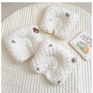 Gối lõm chữ U bông hạt đậu chống bẹp đầu, định hình bé sơ sinh - Giá chỉ 50.000₫ 5