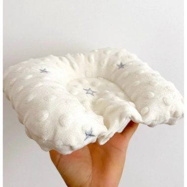 Gối lõm chữ U bông hạt đậu chống bẹp đầu, định hình bé sơ sinh - Giá chỉ 50.000₫ 8