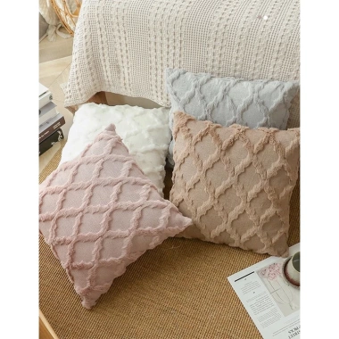 Gối Lông tựa lưng sofa văn phòng, vải nhung dập vân nổi, giá 69.000 VND 3 Gối Lông tựa lưng sofa văn phòng, vải nhung dập vân nổi, giá 69.000 VND 3