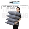 Gối Lông Vũ Cotton Xám Sọc 3F TRINH BEDDING - Tối giản, siêu mềm, chỉ 185k 2