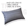 Gối Lông Vũ Cotton Xám Sọc 3F TRINH BEDDING - Tối giản, siêu mềm, chỉ 185k 7