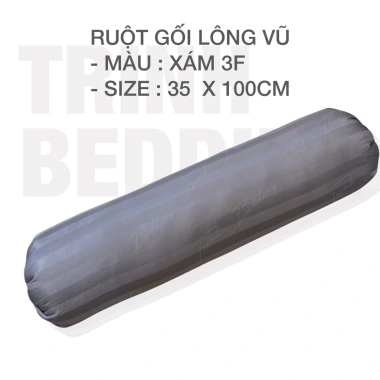 Gối Lông Vũ Cotton Xám Sọc 3F TRINH BEDDING - Tối giản, siêu mềm, chỉ 185k 9 Gối Lông Vũ Cotton Xám Sọc 3F TRINH BEDDING - Tối giản, siêu mềm, chỉ 185k 9
