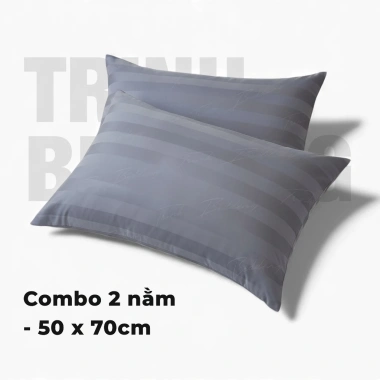 Gối Lông Vũ Cotton Xám Sọc 3F TRINH BEDDING - Tối giản, siêu mềm, chỉ 185k 10 Gối Lông Vũ Cotton Xám Sọc 3F TRINH BEDDING - Tối giản, siêu mềm, chỉ 185k 10