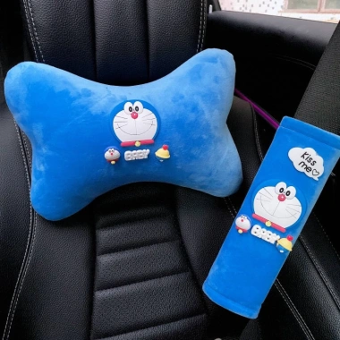 Gối lưng Doraemon Gear – Gối ngồi ghế sau, gối vai an toàn, 4 mùa, hoạt hình nữ 3