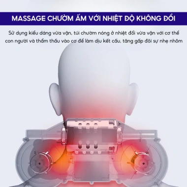 Gối Massage 3D Đảo Chiều DELAX GMC01 – Thư Giãn Cổ Vai Gáy, Hồng Ngoại Giảm Nhức Mỏi, 599k 4 Gối Massage 3D Đảo Chiều DELAX GMC01 – Thư Giãn Cổ Vai Gáy, Hồng Ngoại Giảm Nhức Mỏi, 599k 4